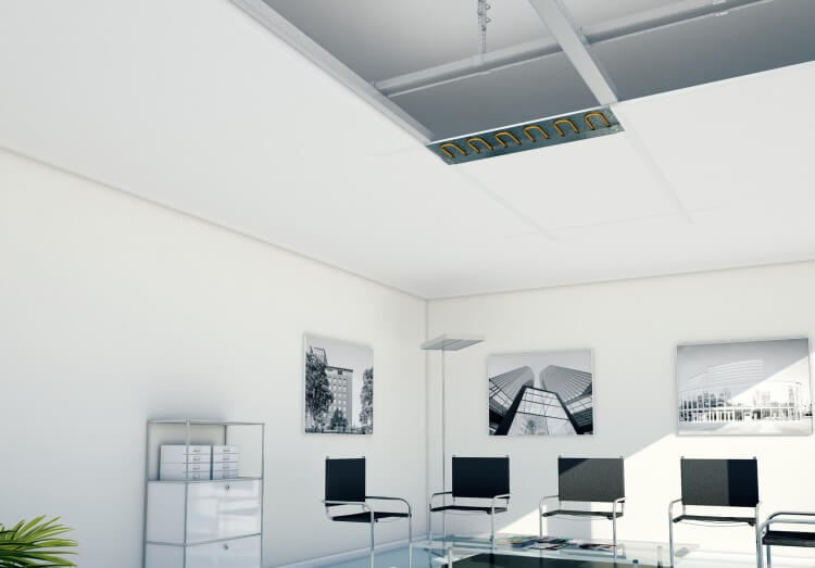 Topně chladící stropy