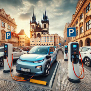 parkování elektromobilů
