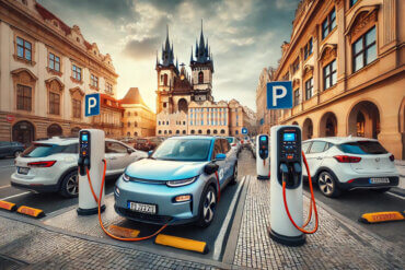 parkování elektromobilů